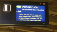 Fahrgast-Mitteilung der MVG (Foto: Nina Eichinger)