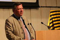 Josef Schmid während der Präsentation<br>(Foto: Nina Eichinger)