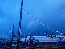Wiesn-Ende mit Hagelwolken (Foto: Frederic Eichinger) Foto: (Foto: Frederic Eichinger)