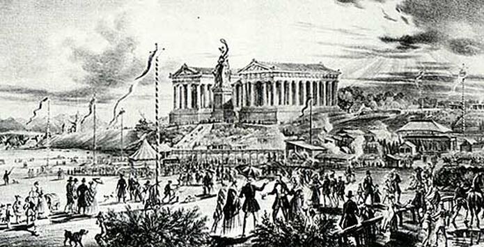 Die Bavaria, 1850 (Foto: Stadtmuseum München) Die Bavaria, 1850 (Foto: Stadtmuseum München)